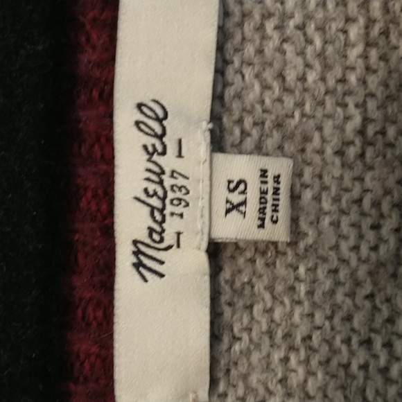 Madewell varsity striped knit crew neck sweater - Picture 3 of 5